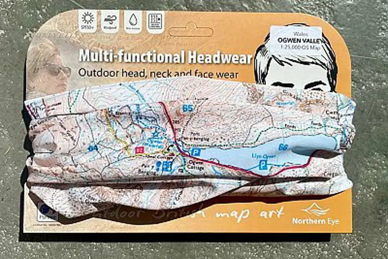 Ogwen Valley OS Map Snood / Buff-1